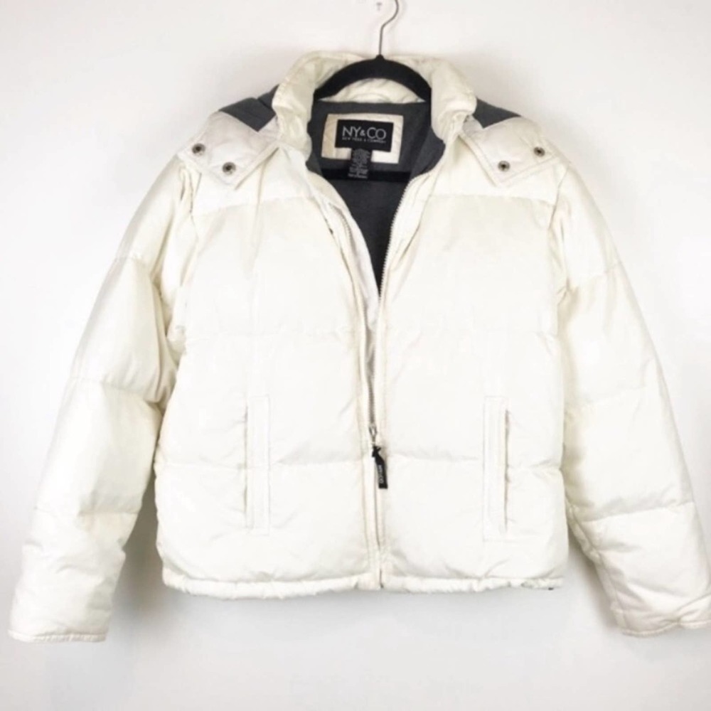 NY & CO Small Down Puffy Coat Jacket with Hood